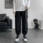 Goth Women's Cargo Pants, Joggers in Black, Techwear with Chain