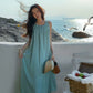 Vireous French Fashion Vacation-Style Dress