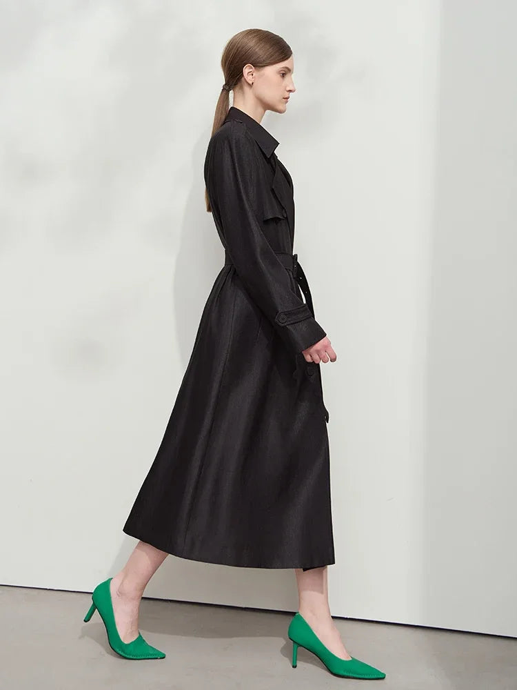 Minimalist Luxury Medium-Weight Women's Rain Coat