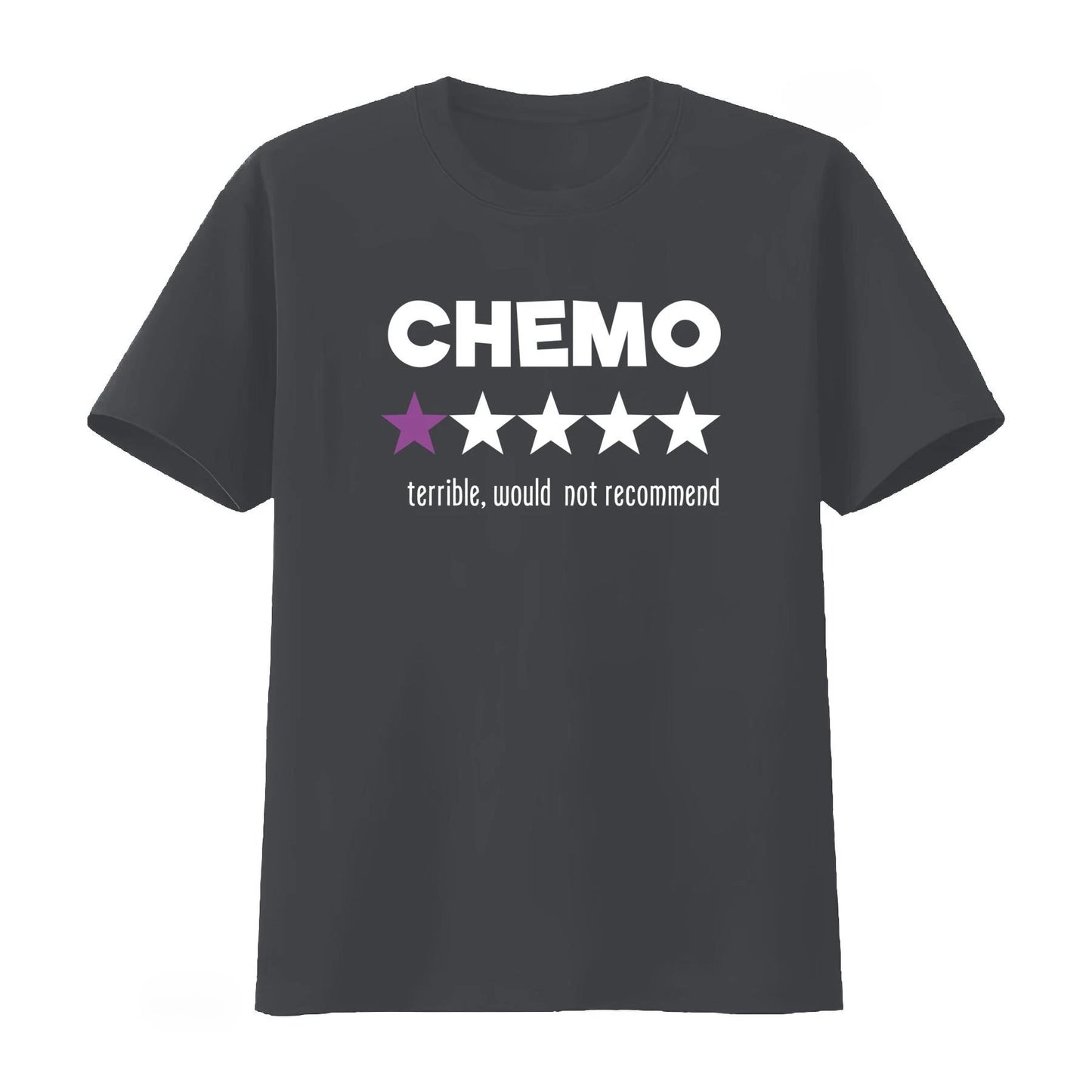 Funny Chemo T-Shirt with Star Rating Design for Cancer Survivors