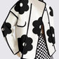 Vireous Elegant Flower Print Women's Woollen Jacket