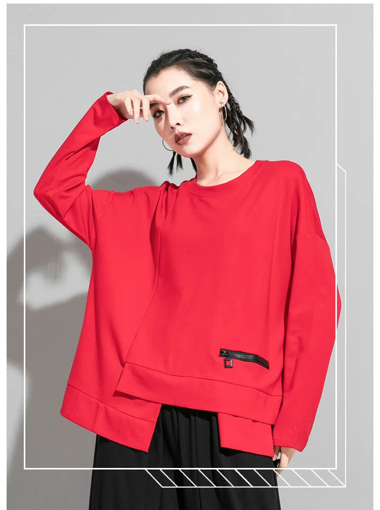 Vireous Streetwear Women's Round-Neck Fashion Top, Catwalk Collection
