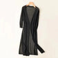 Vireous Long Loose Minimalist Lightweight Cardigan Coat