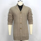 Vireous Men's Very Long Cable Knit Sweater, Multi Colours