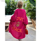 'Love and Peace' Design Women's Long Knitted Cardigan, Sweater Coat