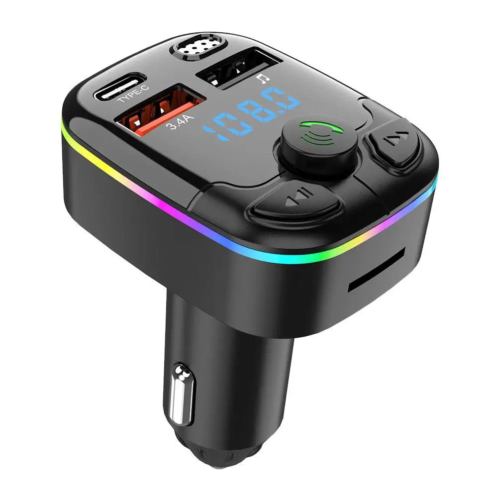 Bluetooth 5.3 FM Transmitter for Car FM/Aux Bluetooth Connected Car Adapter