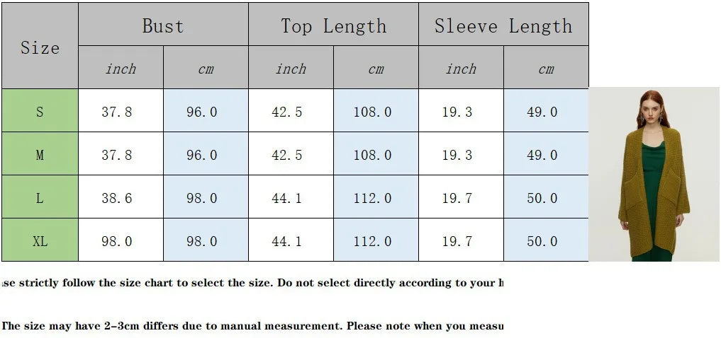 Knitted Cardigan Coat Medium-Length, Multi Colours