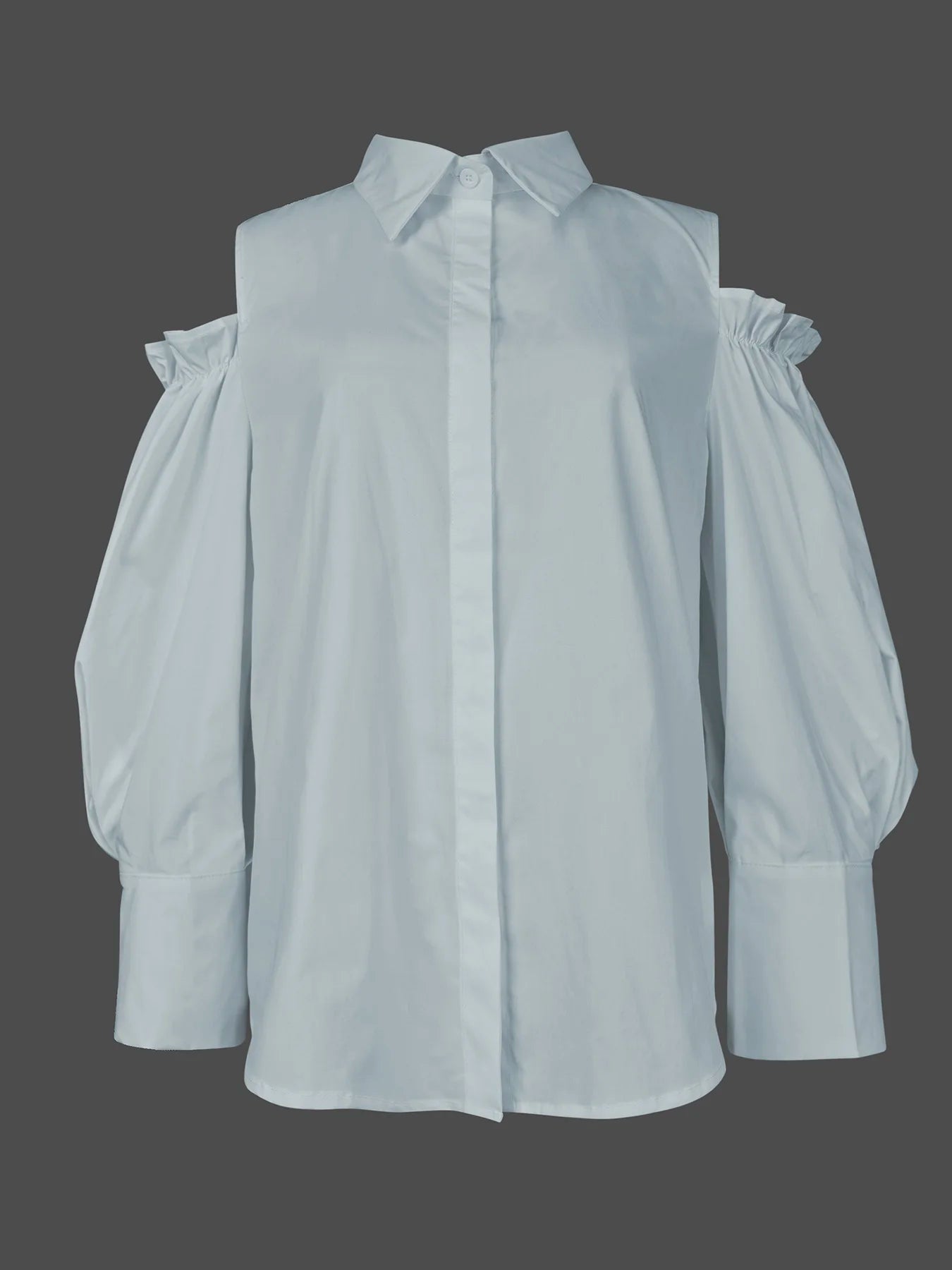 Vireous Women's Tuxedo Dress Shirt