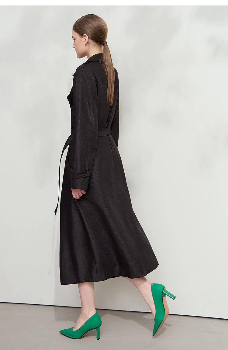 Minimalist Luxury Medium-Weight Women's Rain Coat