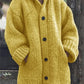 Women's Thick-Knit Hooded Cardigan Wrap Coat, Plus Sizes