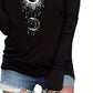 Goth Celestial Eclipse Women's Hoodie in Black