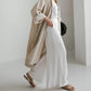 Vireous Cotton and Linen Women's Fashion Casual Loose Shirt Coat