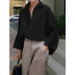 Avant Garde Women's Buttoned Loose-Fit Shirt