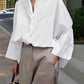 Avant Garde Women's Buttoned Loose-Fit Shirt