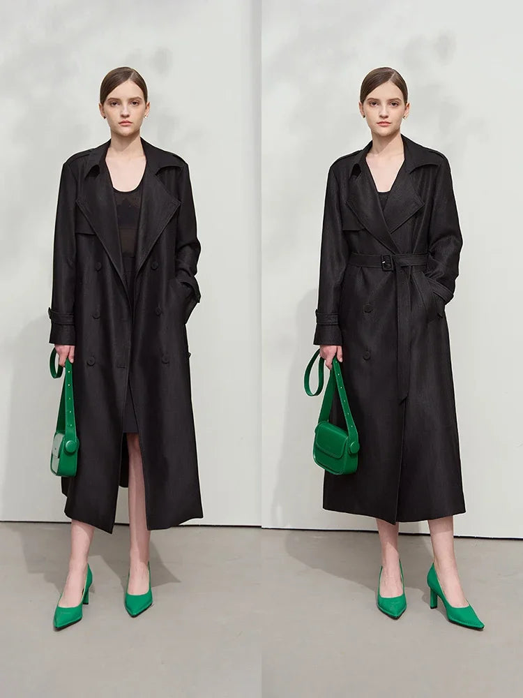 Minimalist Luxury Medium-Weight Women's Rain Coat