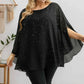 Women's Lightweight Sparkling Split-Sleeve Over-Size Blouse, Plus Sizes