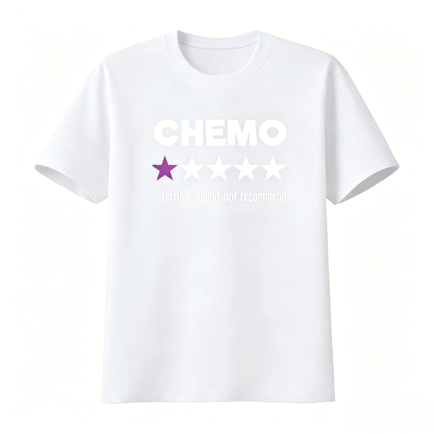 Funny Chemo T-Shirt with Star Rating Design for Cancer Survivors