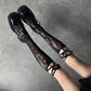 Streetwear Split Toe Socks, Strappy Lace Fishnet Stockings, Multi Designs