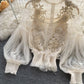 Lace See-Through Puff-Sleeve Vintage Fashion Blouse