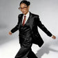 Professional Performance Wear Women's Tuxedo, Gold Satin Three-Piece Suit, Night Wear
