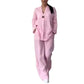 Women's Cotton and Linen Round-Neck Summer Short-Sleeves Pants Suit