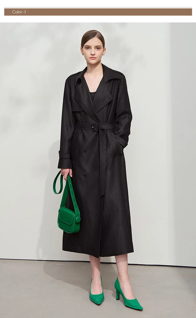 Minimalist Luxury Medium-Weight Women's Rain Coat