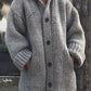 Women's Thick-Knit Hooded Cardigan Wrap Coat, Plus Sizes