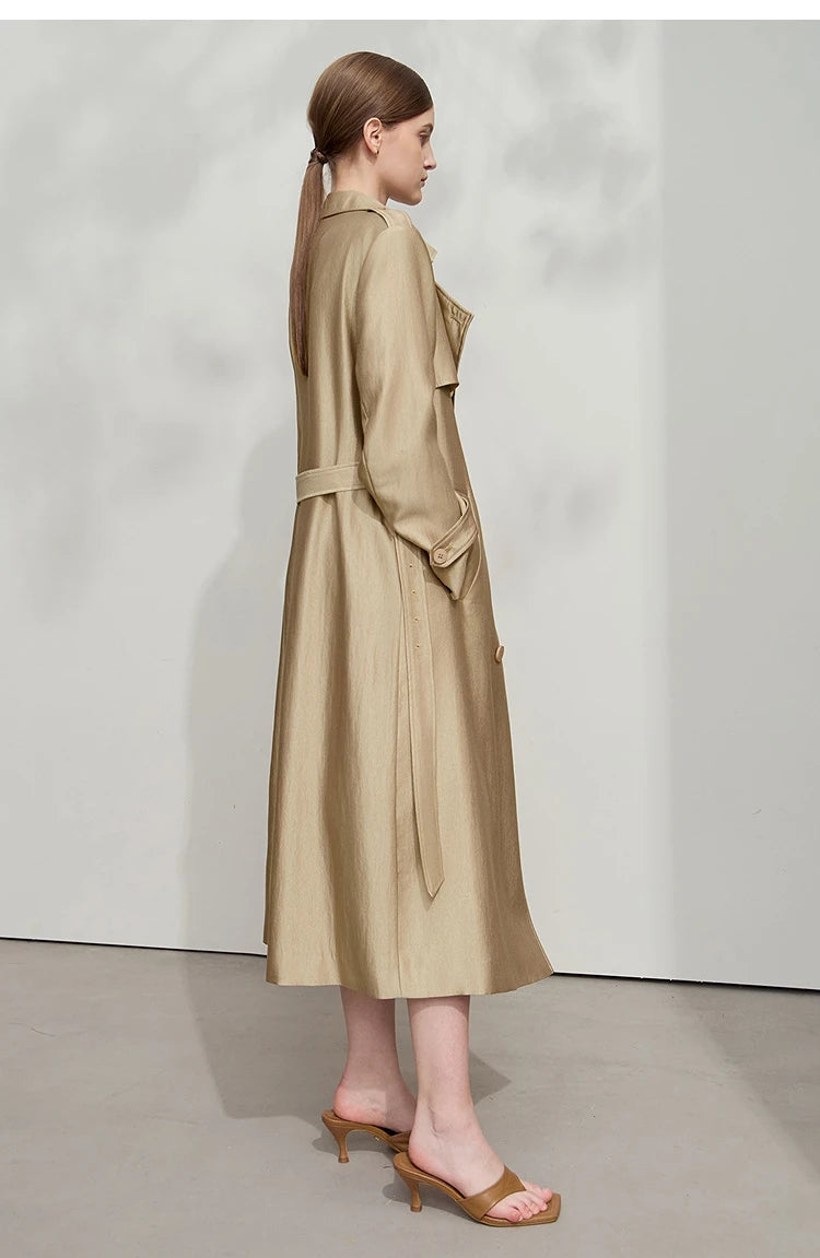 Minimalist Luxury Medium-Weight Women's Rain Coat