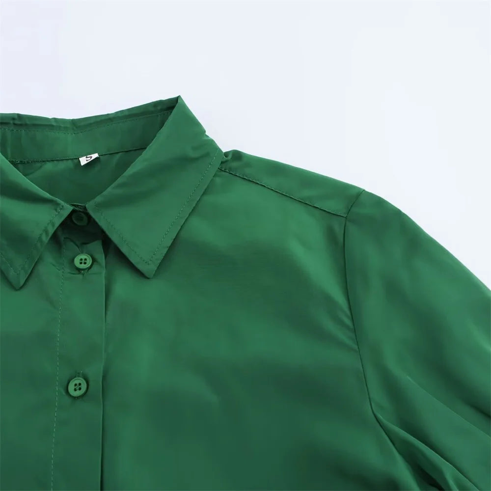 Women's Fashion Casual Swing Midi Skirt and Top, Two Piece Set