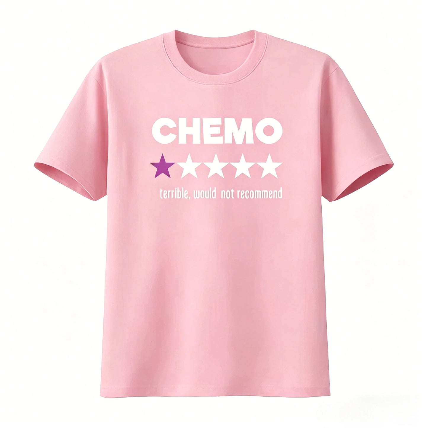 Funny Chemo T-Shirt with Star Rating Design for Cancer Survivors