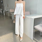 Vireous Simple Two-Piece Women's Summer Pants Suit
