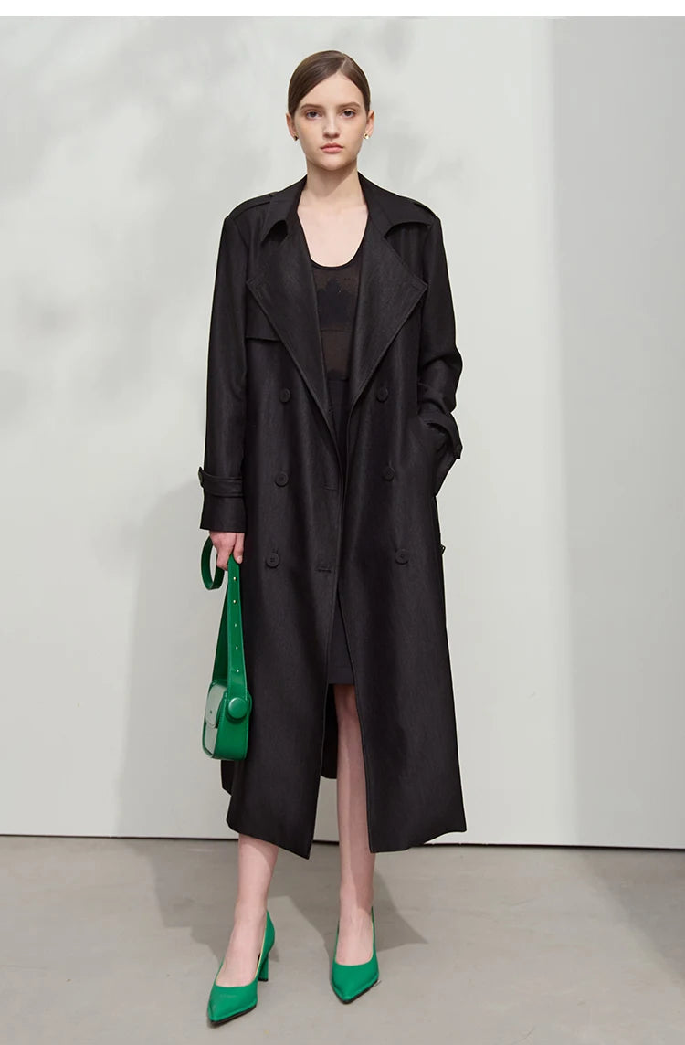 Minimalist Luxury Medium-Weight Women's Rain Coat