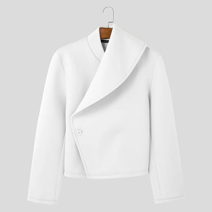 Unisex Asymmetric Deconstructed Loose Jacket