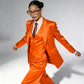 Professional Performance Wear Women's Tuxedo, Gold Satin Three-Piece Suit, Night Wear