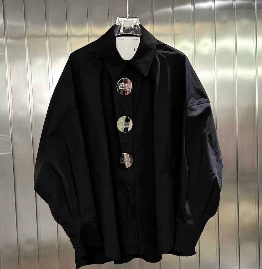 Women's Loose Casual Oversized Cotton Shirt, Candy Colours