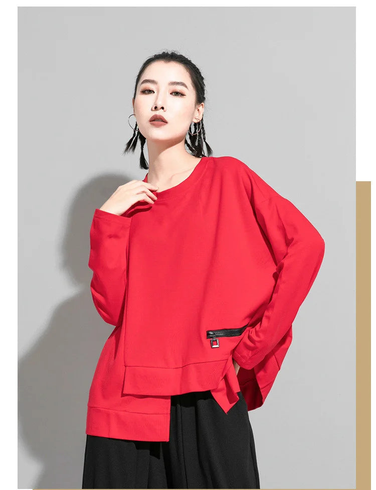 Vireous Streetwear Women's Round-Neck Fashion Top, Catwalk Collection