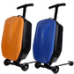 XSD 'Lazy Luggage' Multi-Function Scooter Suitcase Rolling Luggage, Skateboard Box Case