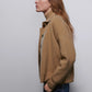 Women's Woollen Pilot Jacket, Knitted Camel Cardigan, Catwalk Collection