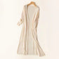 Vireous Long Loose Minimalist Lightweight Cardigan Coat