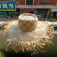 Women's Summer Raffia Hat, Wide Brimmed Sun Protection, Popping Colours