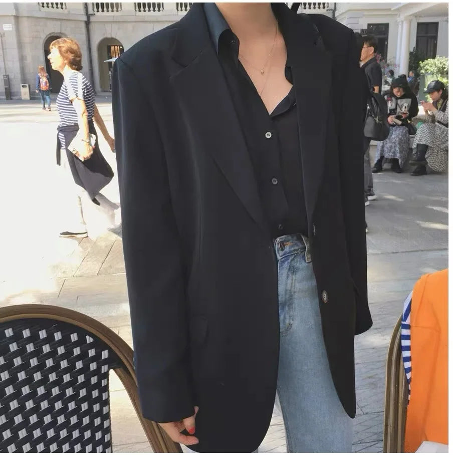 Vireous Classic Women's Blazer Single-Breasted, Multi Colours