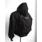 Unisex Travel Baggage Hoodie with Large Hidden Back Pocket