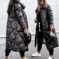 Glam Shimmering Women's Down Jacket, Parka Long Coat