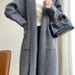 Vireous Lazy-Style Thickened Wool Knit Long Cardigan Coat