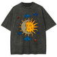 Moon and Sun Print Men's Oversize T-Shirt