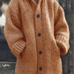 Women's Thick-Knit Hooded Cardigan Wrap Coat, Plus Sizes