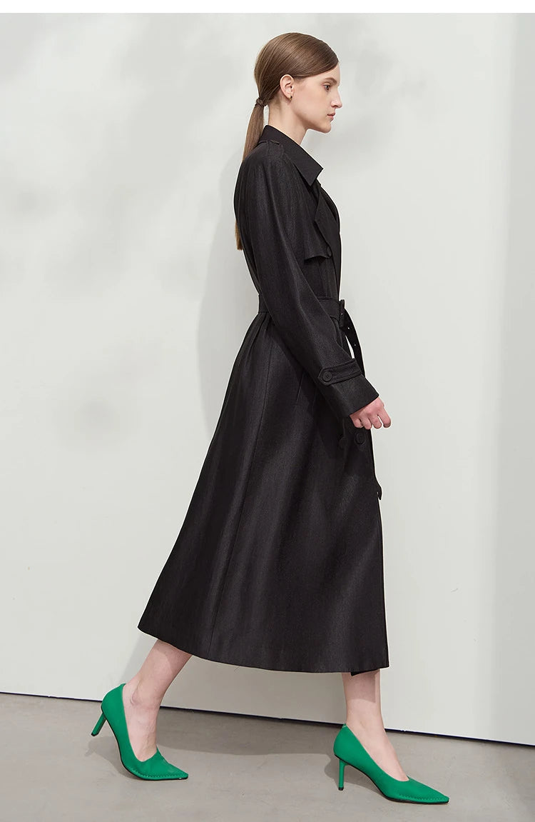 Minimalist Luxury Medium-Weight Women's Rain Coat