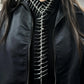 Dark Cross Edgy Thorn Skeleton Necklace