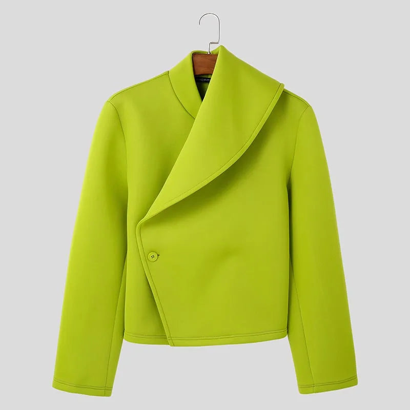 Unisex Asymmetric Deconstructed Loose Jacket