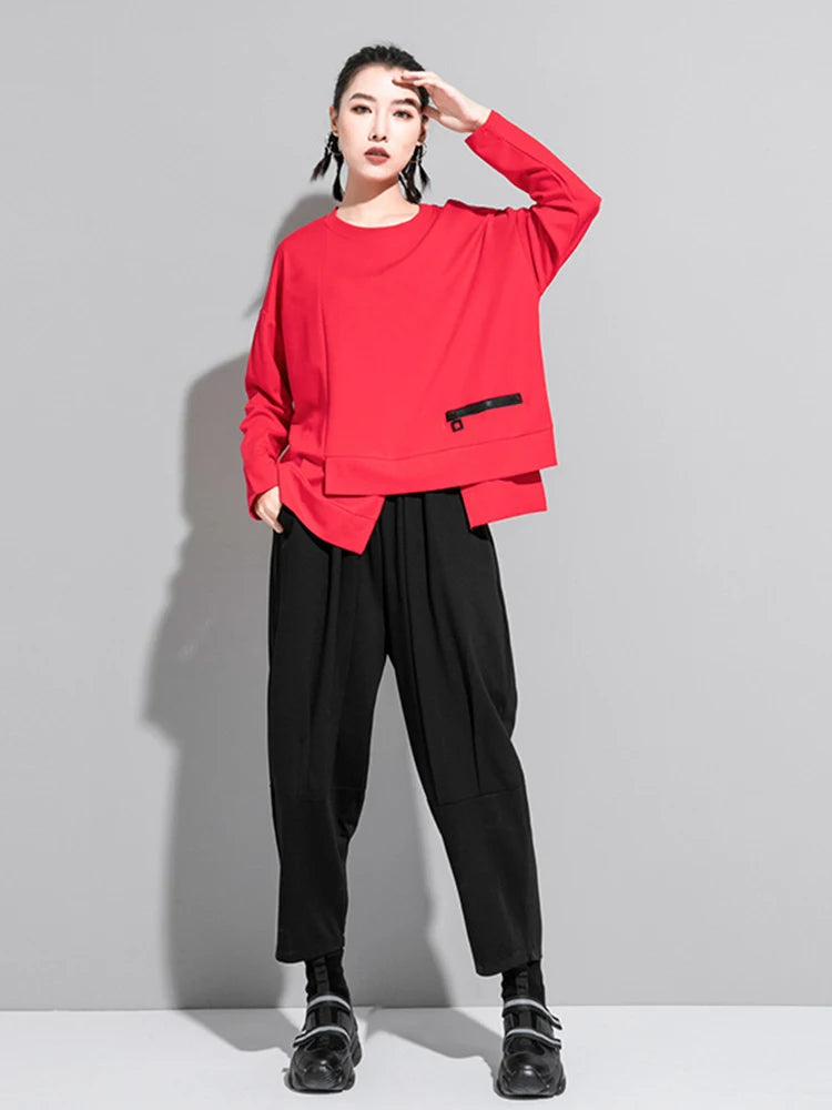 Vireous Streetwear Women's Round-Neck Fashion Top, Catwalk Collection